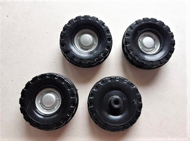 Rad aus Kunststoff 5 cm 4er Set