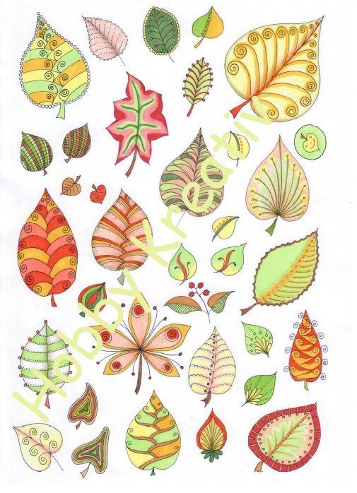 Digitales Schmuckpapier "Herbstblätter"