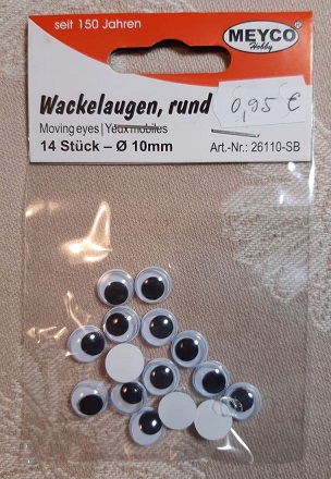 Wackelaugen 10 mm