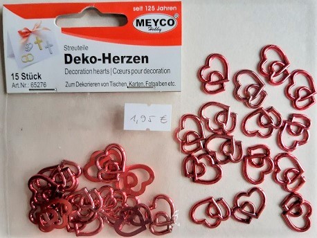Deko-Herzen 15 St.