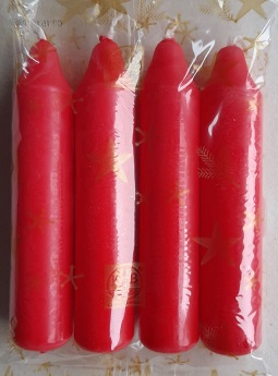 Adventskerze 4 St. 21 x 100 mm rot