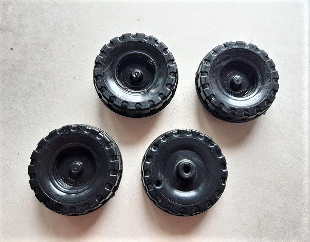 Rad aus Kunststoff 5 cm 4er Set