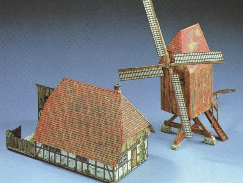 Windmühle mit Bauernhaus  1:87
