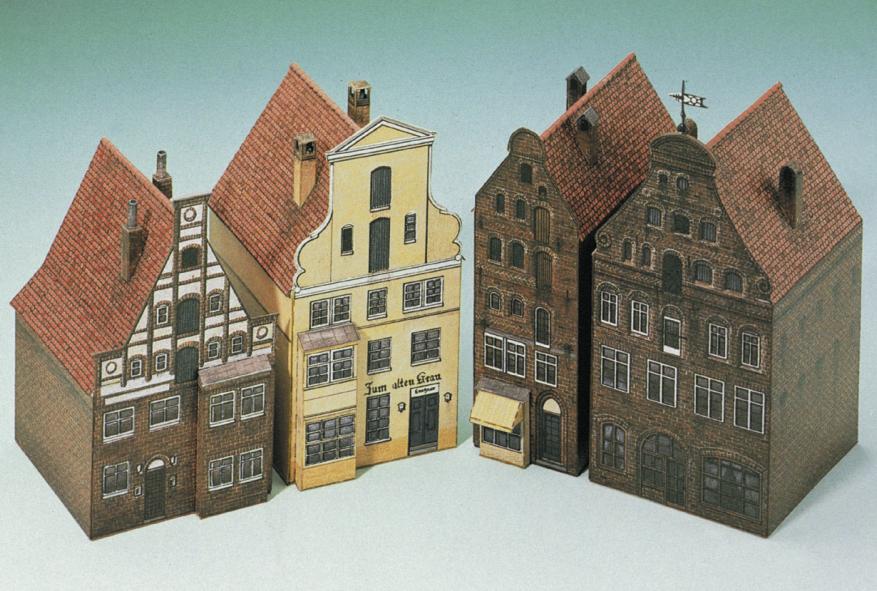 4 Häuser aus Lüneburg II  1:160