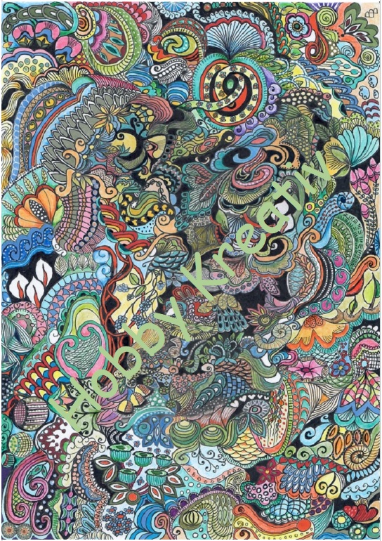 Digitales Schmuckpapier "Bunte Welt"