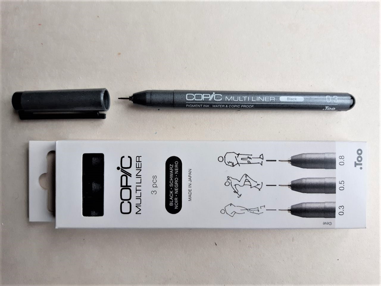 Copic Multiliner 3er Set mittel