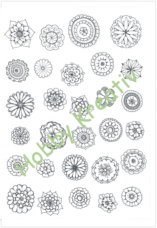 Digitales Schmuckpapier "Phantasieblüten"